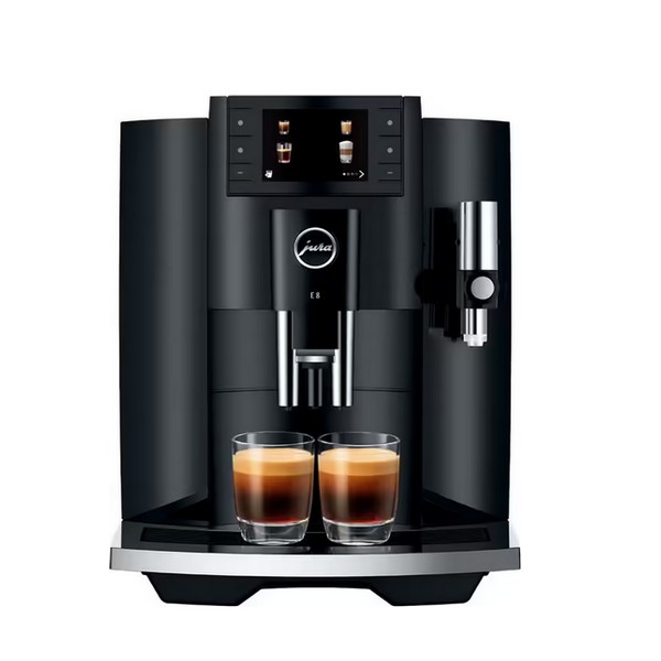 Robot cafe expresso avec broyeur E8 Piano - noir