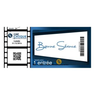 Cheque cinema valable 6 mois dans 1300 cinemas