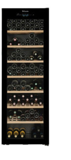 Cave a vin de vieillissement multi zones 329 bouteilles porte vitree