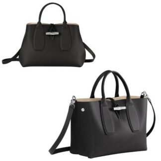 Sac porte main M ligne ROSEAU - noir