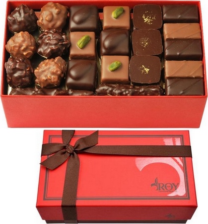 Chocolats noir et lait assortiment - boite 800g