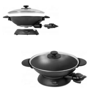 Poele wok electrique Expert 5 L 2200 W - noir