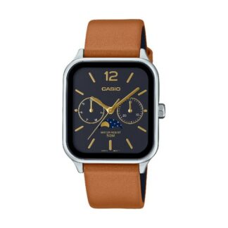 Montre Homme analogique 35 mm avec bracelet en cuir