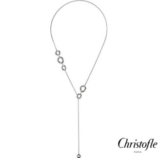 Collier en Argent massif - SAUTOIR 5 anneaux - collection IDOLE