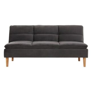 Canapé convertible LEEDS - gris anthracite