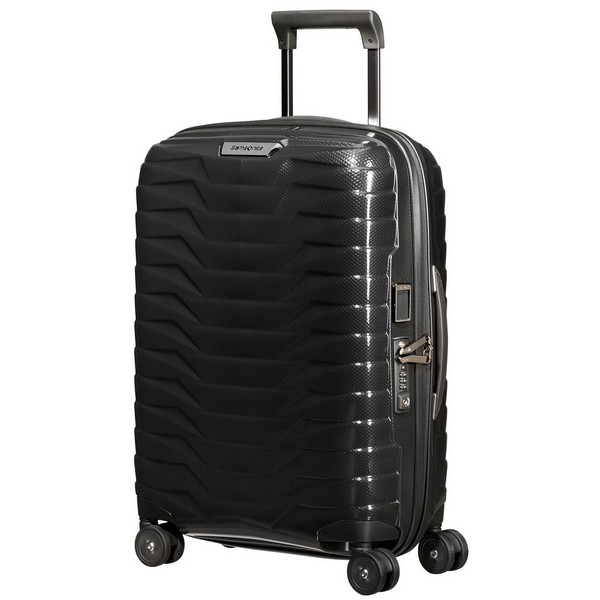Valise trolley cabine extensible 55 cm PROXIS - 4 doubles roues - noir
