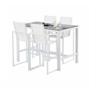 Bar de jardin en aluminium - blanc