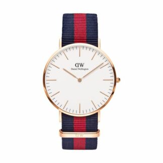 Montre Classic Oxford 40 mm - rose or - blanc