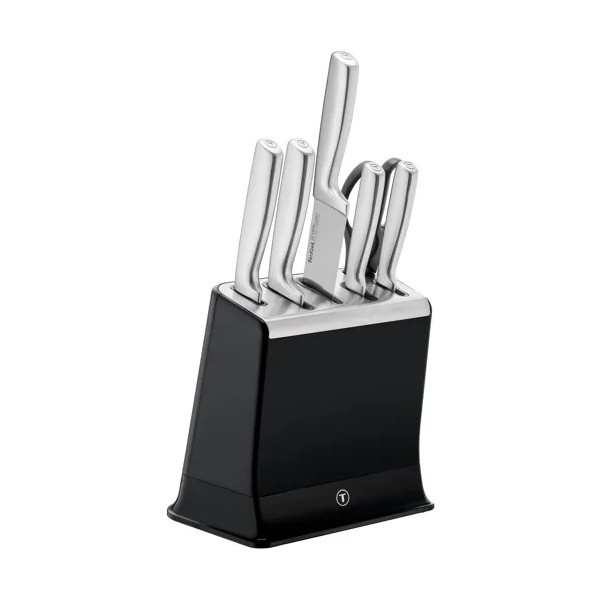 Set de 6 couteaux EverSharp en inox avec bloc de couteau