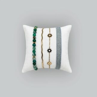 Bracelets Sun Star Box - bleu ciel - or jaune