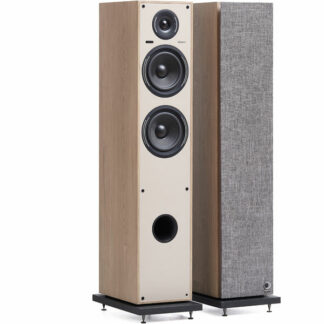 Enceintes colonnes Horus 11F Active BT - bois clair - beige