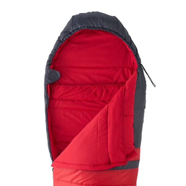 Sac de couchage loisir Verdon - gris et rouge – Image 3