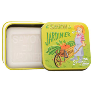 LA SAVONNERIE DE NYONS Le Savon du Jardinier - Savon 100 G - Boîte Métal Décorée