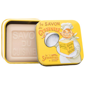 LA SAVONNERIE DE NYONS Le Savon du Cuisinier - Au Beurre de Karité BIO - Boîte Métal 100 G