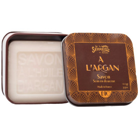 LA SAVONNERIE DE NYONS Savon à l'Huile d'Argan Bio - Savon 100 G - Boîte Métal