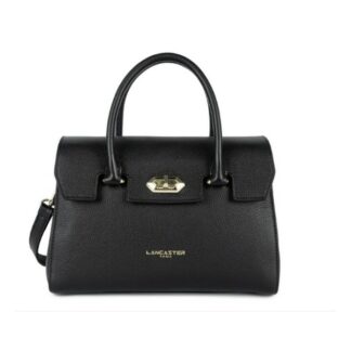 Sac a main a rabat avec fermoir S Milano Cosmos - Noir