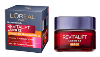 L'ORÉAL PARIS Revitalift Laser x3 - Soin Anti-Âge Régénèrant Jour SPF 20