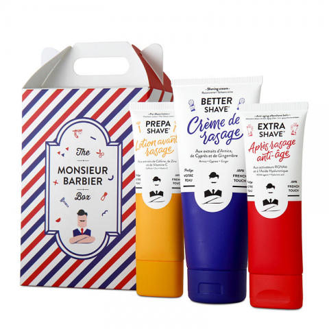 MONSIEUR BARBIER The Rituel Barbier Box - Crème Rasage 175 ML & 2 produits