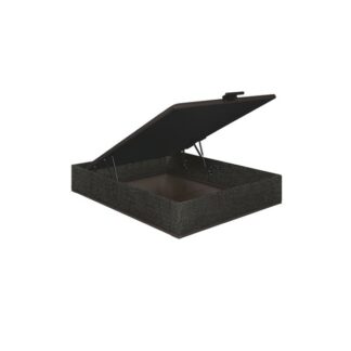 Sommier coffre ELITE 140 x 190 cm - jersey gris fonce
