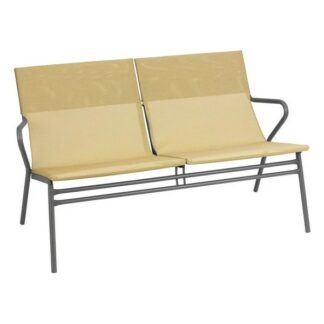 Banquette assise basse Horizon Low 2P - jaune safran