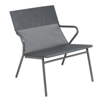 Fauteuil bas assise Horizon Low 1P Batyline - gris