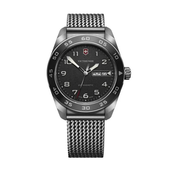 Montre Swiss Quartz Army 42 mm - argent