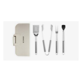 Ustensiles barbecue avec housse de rangement - 4 pieces