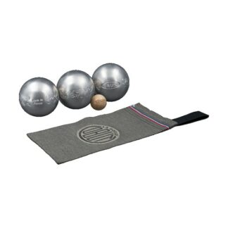 Jeu de 3 boules de petanque Tatou pack loisir - inox