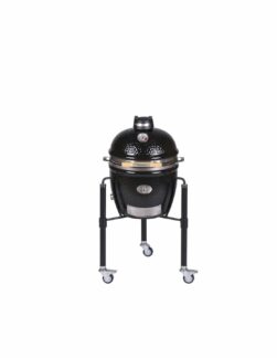 Barbecue Kamado Junior Pros 2.0 avec chariot - noir