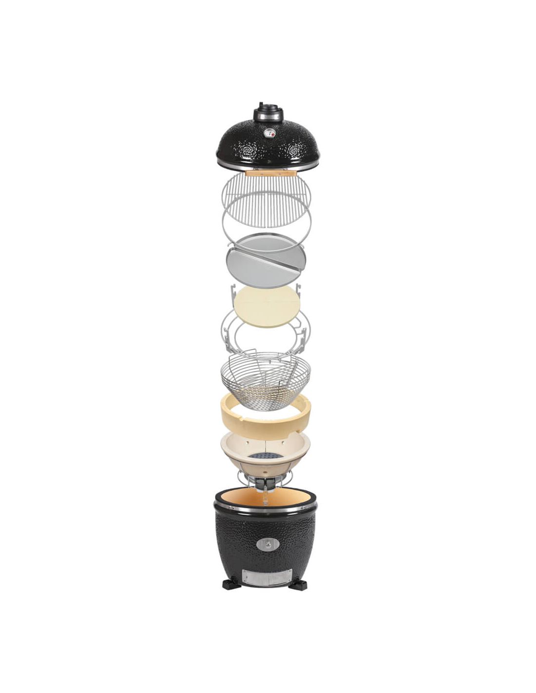Barbecue Kamado Avangarde Classic 55 avec chariot - noir – Image 4