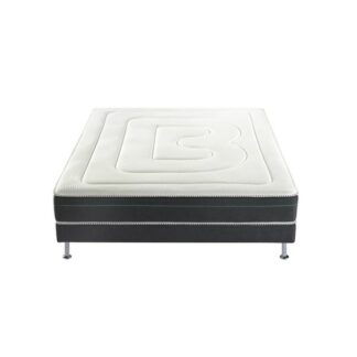 Lit SUMATRA 140 x 190 cm - gris fonce