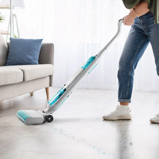 Nettoyeur sans fil de sols avec aspiration