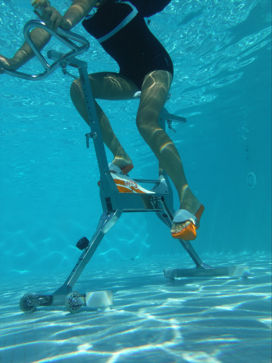 Velo pour piscine Aquabike WR3 - orange - blanc – Image 2