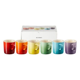 Mug 350ml Set de 6 pieces - arc-en-ciel