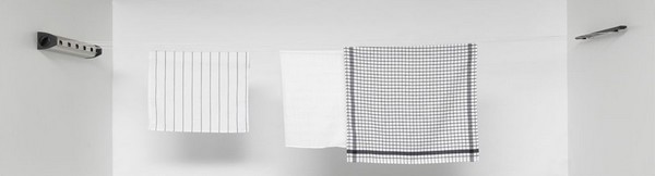 Enrouleur de corde à linge - 22 m - argent – Image 4