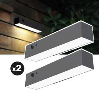 Lot de 2 lampes solaires EZIlight® Solar Wall S24