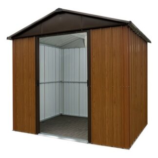 Abris de jardin metal 5.3 M2 avec kit d'ancrage - maron