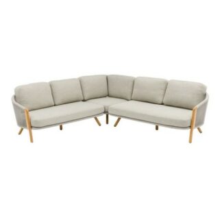 Salon de jardin Even Teck - blanc moka