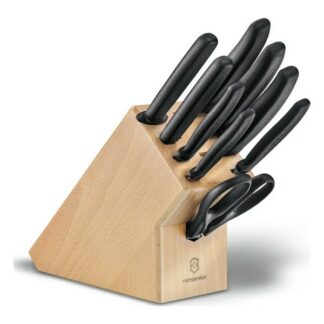 Bloc porte-couteaux Swiss Classic avec 9 pièces