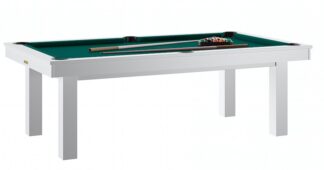 Billard convertible LAFITE blan avec drap vert