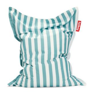 Pouf d'exterieur Original Outdoor - stripe azur