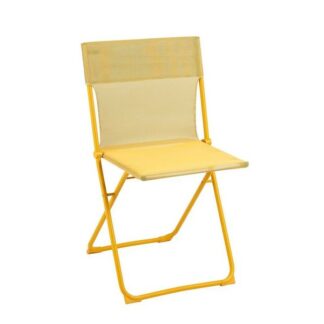 Chaise pliante ultra-compacte Balcony - jaune miel
