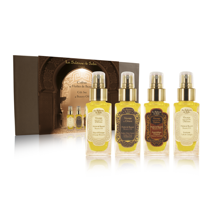 LA SULTANE DE SABA 4 Huiles de Beauté - Huiles Corps & Cheveux 50 ML x 4