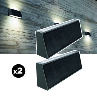 Lot de 2 lampes solaires Solar Wall S31