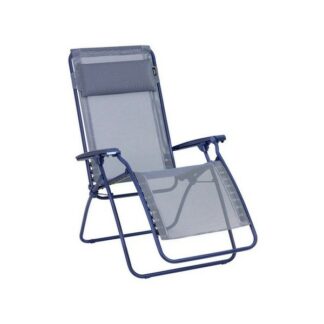 Transat pliant relax zero gravite - bleu indigo