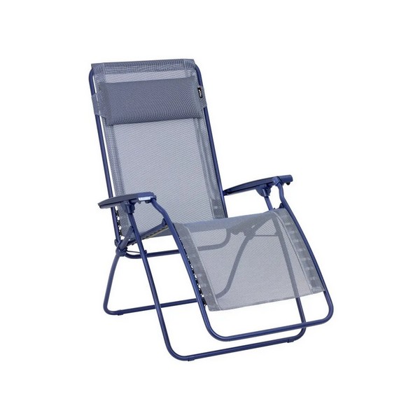 Transat pliant relax zero gravite - bleu indigo