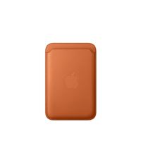 Apple Porte-cartes en tissage fin avec MagSafe roux orangé pour iPhone