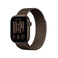 Apple Watch Series 12 GPS 42 mm Boîtier en aluminium Bronze foncé avec Boucle milanaise Bronze foncé