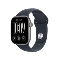 Apple Watch Series 12 GPS 42 mm Boîtier en aluminium Gris sidéral avec Bracelet Sport Bleu marine - S/M