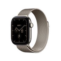 Apple Watch Series 12 GPS + Cellular 42 mm Boîtier en titane Naturel avec Boucle milanaise Naturel